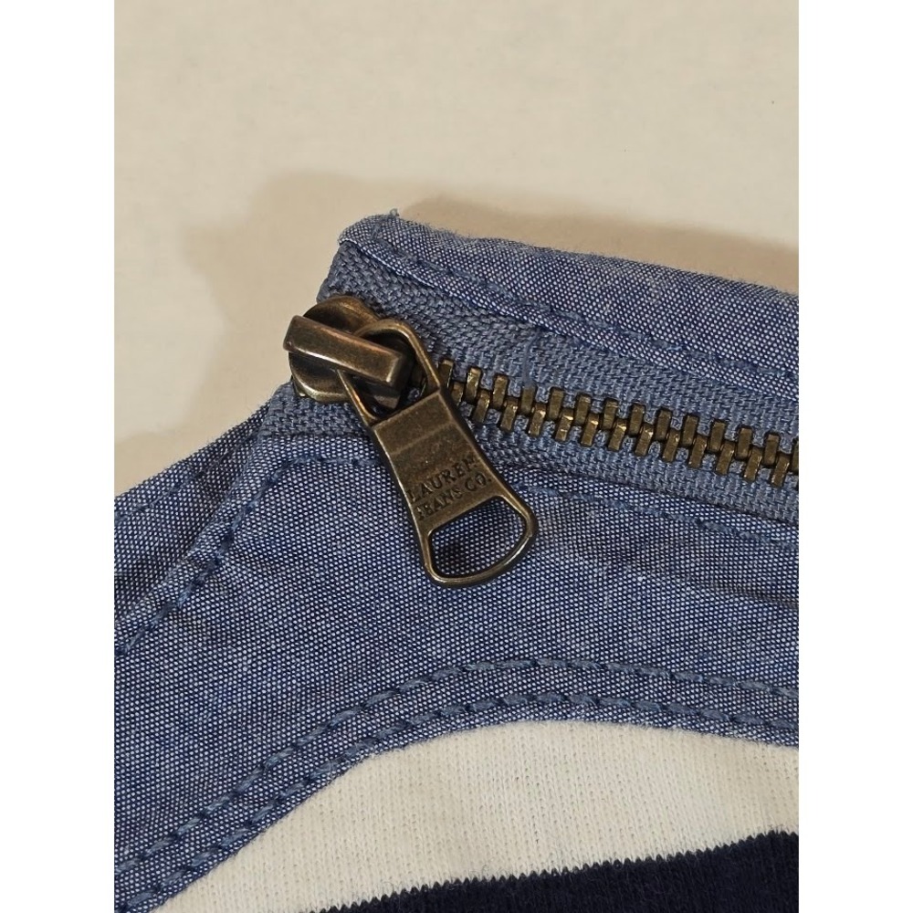 Lauren Jeans Co. Striped T-Shirt‎ Women's 2X Blue White Short Sleeve - Picture 8 of 8